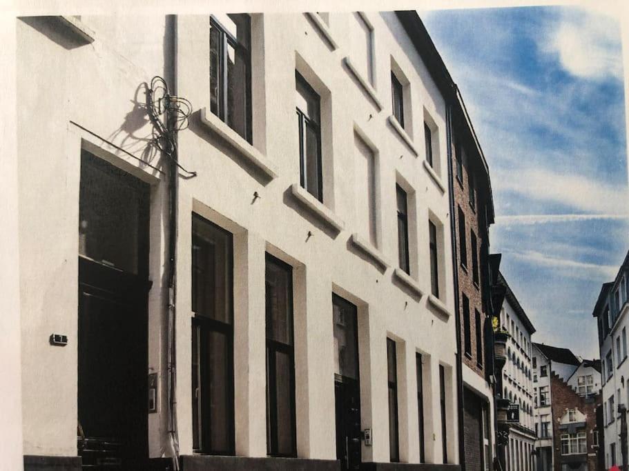 אנטוורפן Hippe Studio In Historisch Gebouw In Oude Centrum מראה חיצוני תמונה